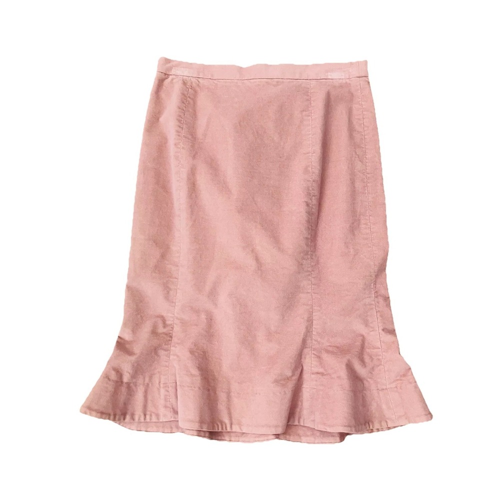 London Jean Skirt Sz 4 Pink Stretch Prairie Whimsigoth Boho Y2k Cottagecore